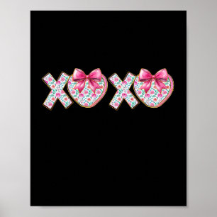 Affiche Mignon Xoxo Rose Féminin Saint-Valentin Coquette A