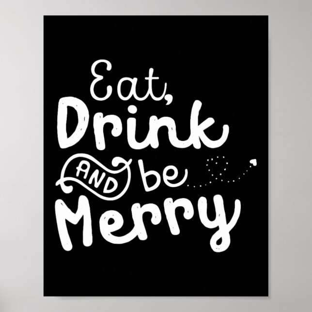 Affiche Mignonne &amp; Mange de Noël amusant (Devant)