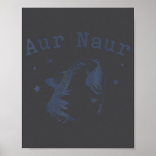 Affiche Mignonne Aur Naur Chat Maman Folle