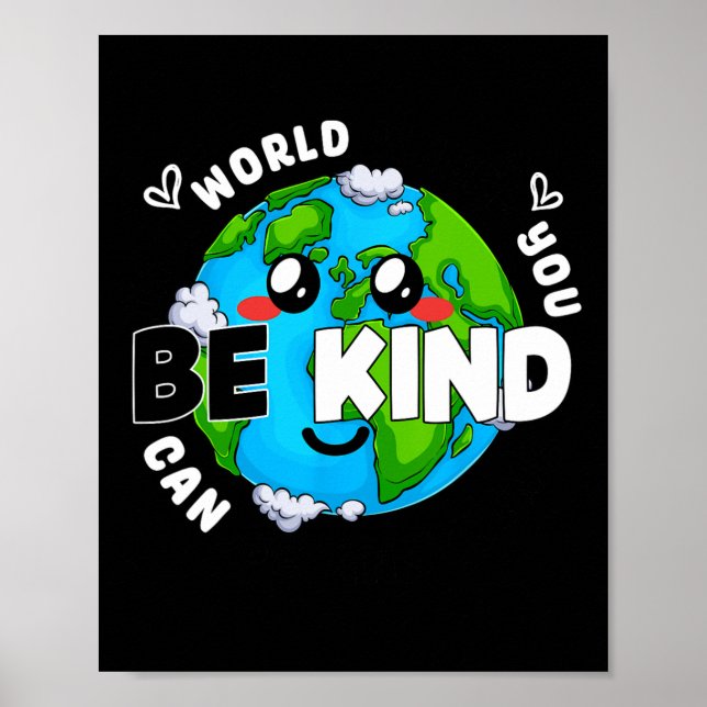 Affiche Mignonne Be Kind Earth Anti-Violence Unité Day Wea (Devant)