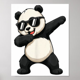Affiche Mignonne Dabbing Panda Tenue Garçon Ados Hommes Da