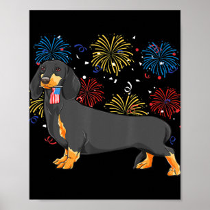 Affiche Mignonne Dachshund Doxie Lover Weiner Chien Maman