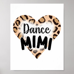 Affiche Mignonne Dance Mimi pour la Fête des Mères Black H