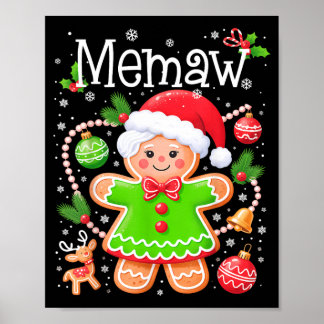 Affiche Mignonne famille en pain d'épices de Memaw pour No