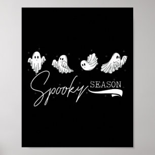 Affiche Mignonne Fantômes Saison Éffrayante Funny Kawaii H