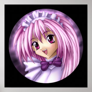 Affiche Mignonne fille Anime