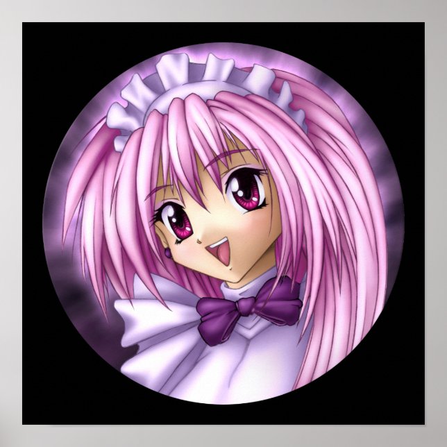 Affiche Mignonne fille Anime (Devant)