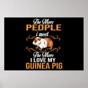 Affiche Mignonne Guinea Pig Mom