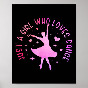 Affiche Mignonne Juste Une Fille Qui Aime La Danse Amoureu