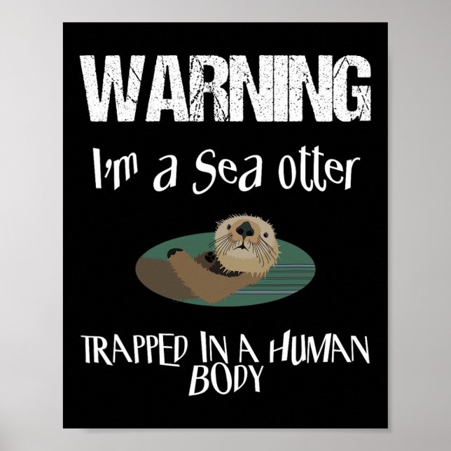 Affiche Mignonne Louter de mer Halloween Costume Facile La (Devant)