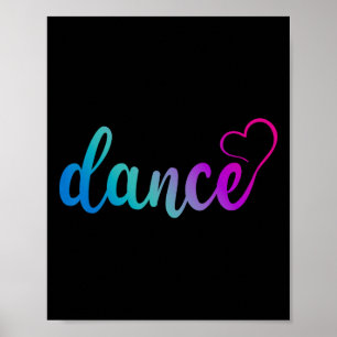 Affiche Mignonne Love Dance Stylo Danser Danse Amoureux Da