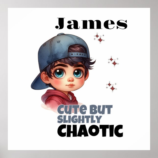 Affiche Mignonne Mais Un Petit Garçon Un Peu Chaotique (Devant)