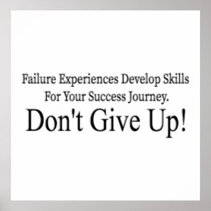 Affiche Mignonne N'abandonnez pas le design signifie seule
