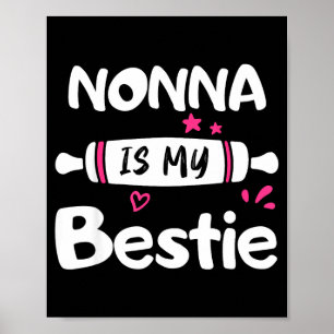 Affiche Mignonne NONNA est la Meilleure Amie Réunion de Fa