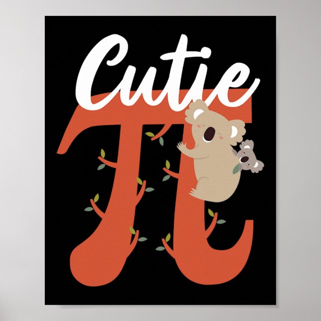 Affiche Mignonne Pi Day Mathématiques Cutie Pie Par (Devant)