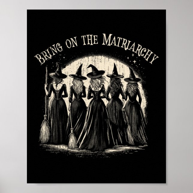 Affiche Mignonne Porte Sur La Matriarchie Halloween Kamala (Devant)