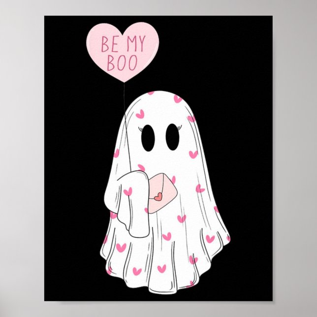 Affiche Mignonne Seras-Tu Mon Halloween Fantôme De Boo ! P (Devant)