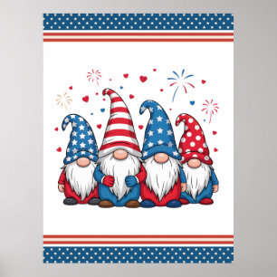 Affiche Mignons nains de dessin animé USA américains-68123