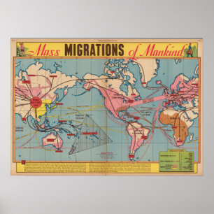 Affiche Migration massive de l'humanité