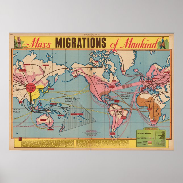 Affiche Migration massive de l'humanité (Devant)