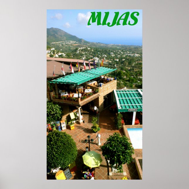 Affiche Mijas, Costa del Sol, Espagne (Devant)