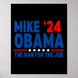 Affiche Mike Obama ‘24 Drôle élection présidentielle L'hom