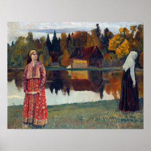 Affiche Mikhail Vasilievich Nesterov Au bord du lac