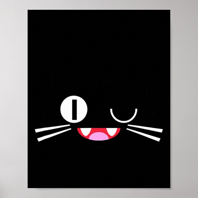 Affiche Miko Kuta Neko Chat Cosplay Glitch Jeu Vidéo Techs (Devant)