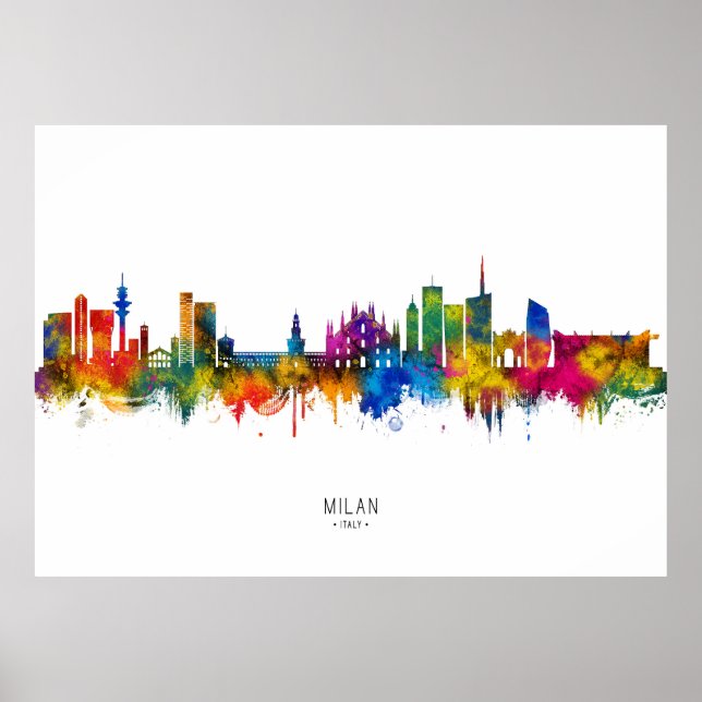 Affiche Milan Italie Toit Terrasse (Devant)