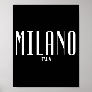 Affiche Milano Milan Italie Clic Graphiste Mode S