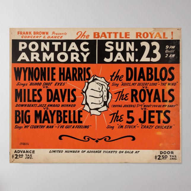 Affiche Miles Davis Battle Royal (Devant)