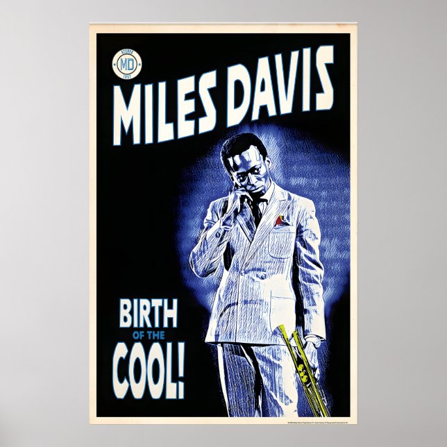 Affiche Miles Davis Birth of the Cool Graphique, Original (Devant)