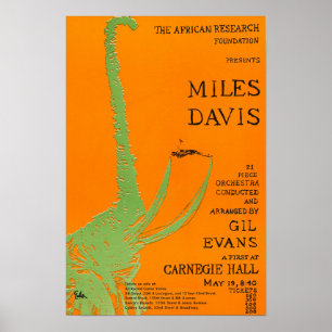 Affiche Miles Davis / Gil Evans au concert Carnegie Hall
