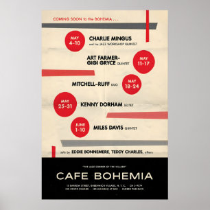 Affiche Miles Davis - John Coltrane - Kenny Dorham jazz