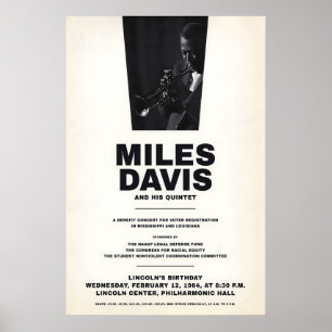 Affiche Miles Davis - My Funny Valentine - Four & More