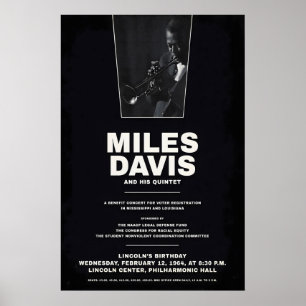 Affiche Miles Davis - My Funny Valentine - Four & More