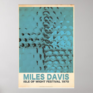 Affiche Miles Davis officiellement licencié Isle of Wight