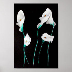 Affiche Milieu 24x20 d'impression d'affiche de lis