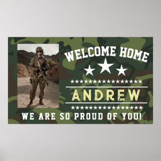 Affiche Military Welcome Home Banner - Army National Guard