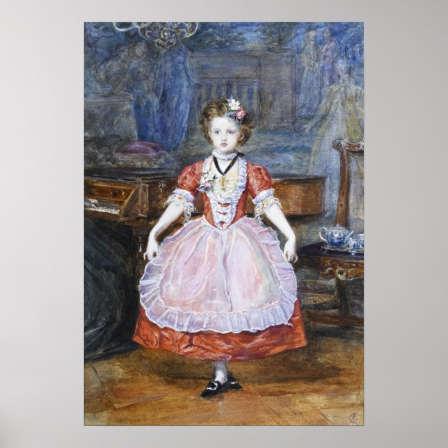 Affiche Millais - Le Menuet 1866 (Devant)