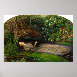 Affiche Millais - Ophélie