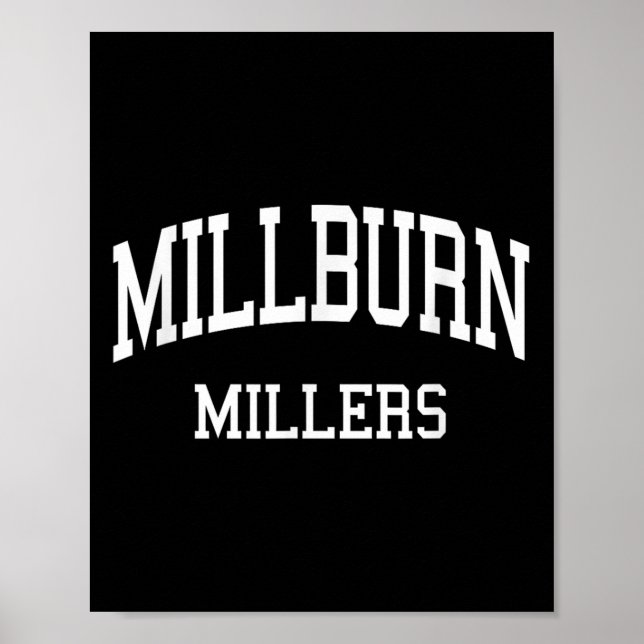 Affiche Millburn High School Hs Millburn Nj Retro Srts  (Devant)