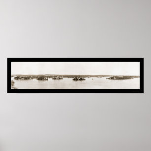 Affiche Mille photos 1912 des îles NY