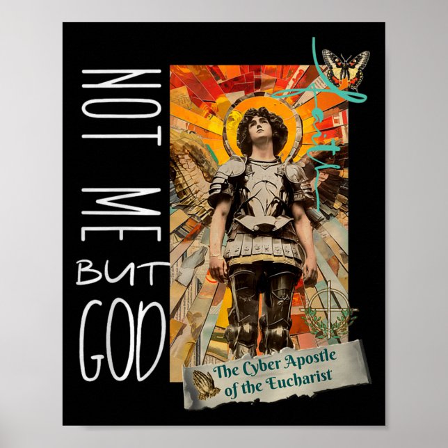 Affiche Millennial Saint The Eucharist Not Me God Premium  (Devant)