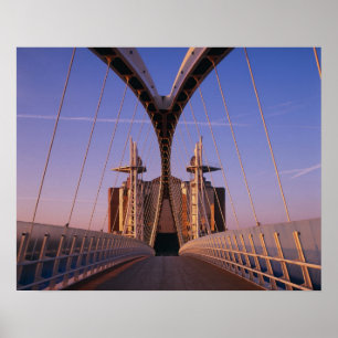 Affiche Millennium Bridge, Lowry Centre, Salford