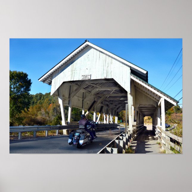 Affiche Miller's Run Covered Bridge, Lyndon, Vermont (Devant)