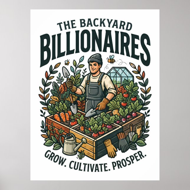 Affiche Milliardaires de jardin (Devant)