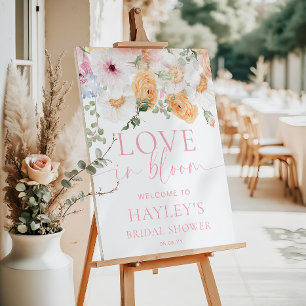 Affiche Millie Floral Love In Bloom Mariage Shower de bien