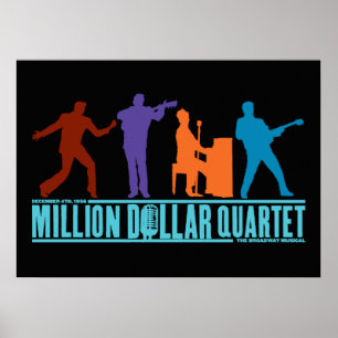 Affiche Million de quartet du dollar sur l'étape