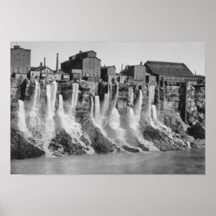 Affiche Mills sur le côté américain de Niagara Falls